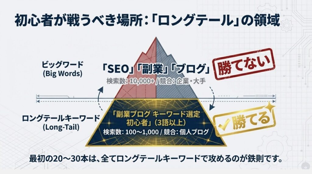 ビックキーワードとロングテールキーワード