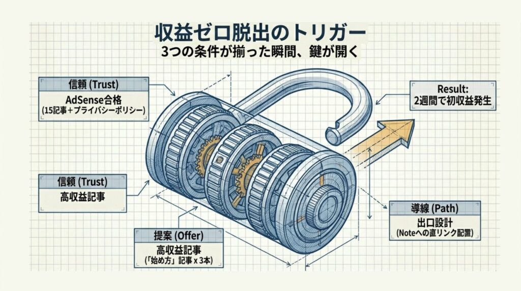 収益ゼロからの脱出